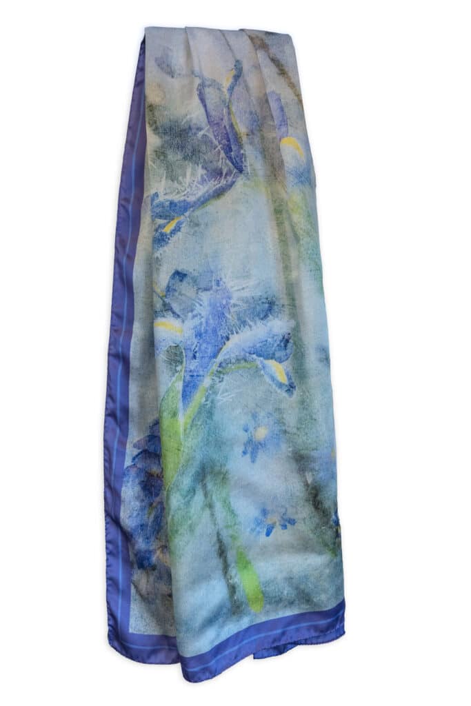Floraveira - Wisteria Pale Blue Shawl