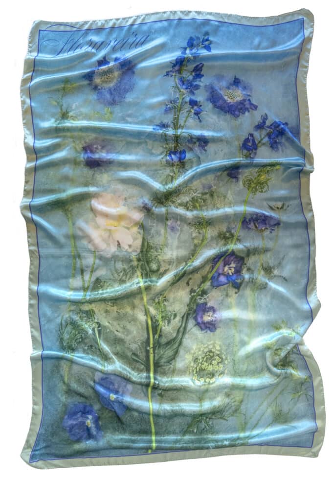 Floraveira - Peony Larksput Shawl