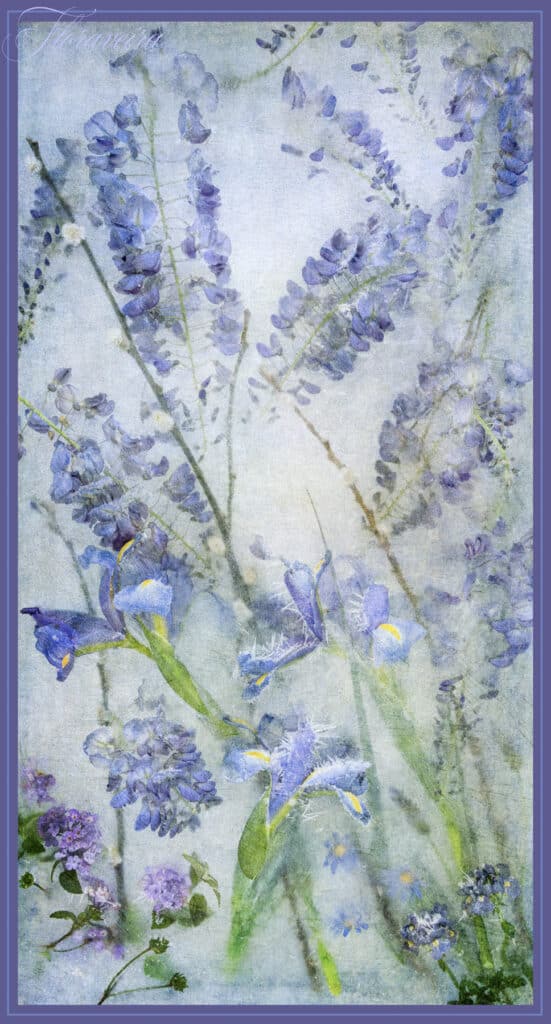 Floraveira - Wisteria Pale Blue Shawl