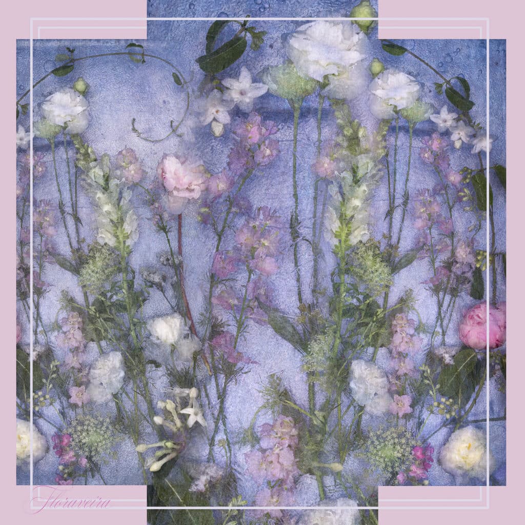 Kimono in Pink and Blue